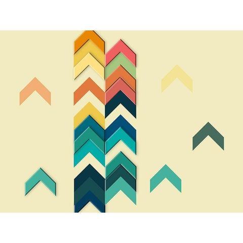 Upward Movement Black Modern Wood Framed Art Print with Double Matting by Phillip, Jamie