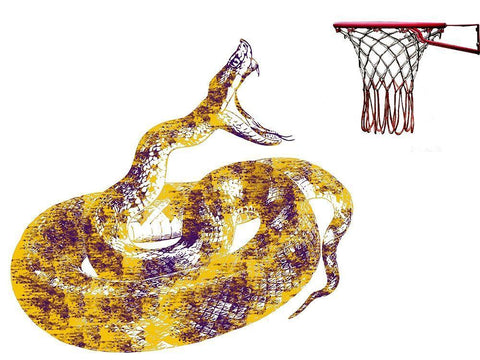 Mamba 2 Black Ornate Wood Framed Art Print with Double Matting by Phillip, Jamie