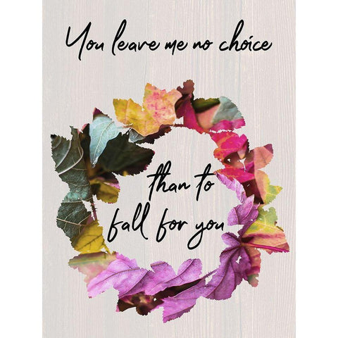 Fall For You White Modern Wood Framed Art Print by Phillip, Jamie