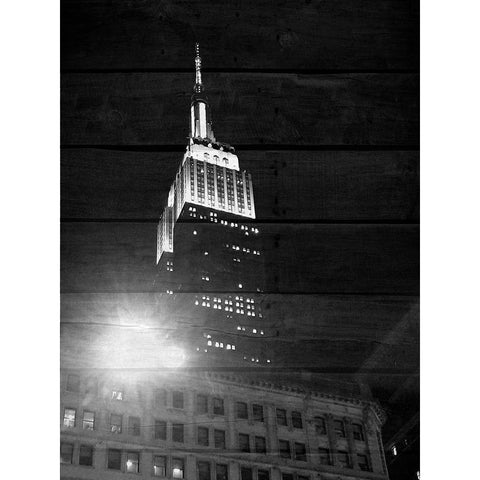 Good Night  New York 2 Black Modern Wood Framed Art Print with Double Matting by Phillip, Jamie