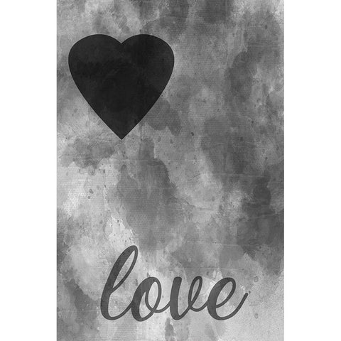 Give Me Some Love 2 Black Modern Wood Framed Art Print with Double Matting by Phillip, Jamie