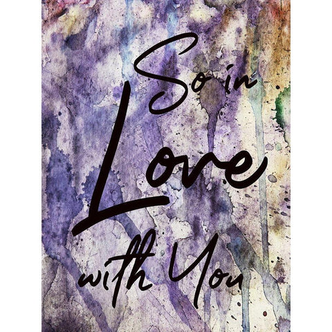 So In Love White Modern Wood Framed Art Print by Phillip, Jamie