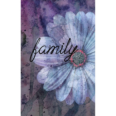 Family Black Modern Wood Framed Art Print with Double Matting by Phillip, Jamie