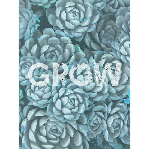 Grow White Modern Wood Framed Art Print by Phillip, Jamie