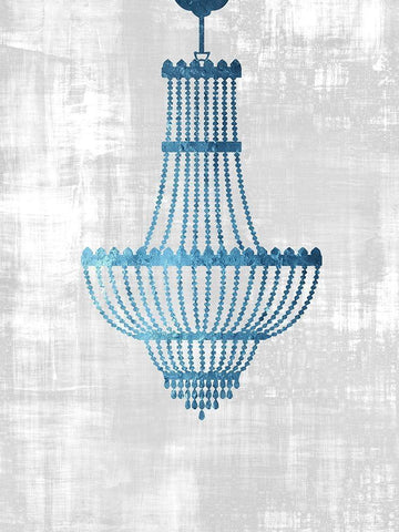 From The Chandelier White Modern Wood Framed Art Print with Double Matting by Phillip, Jamie