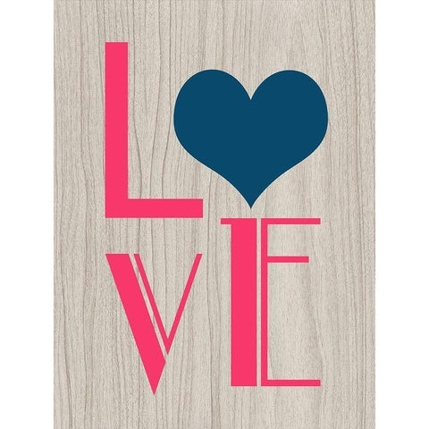 Love Black Modern Wood Framed Art Print with Double Matting by Phillip, Jamie