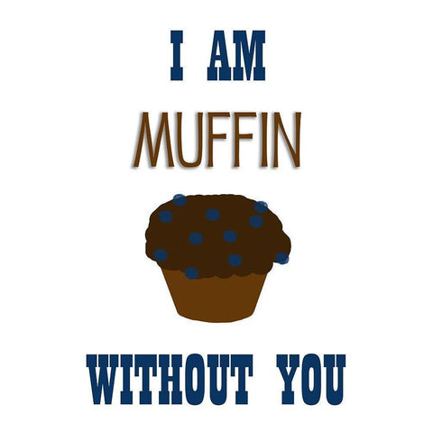 Muffin White Modern Wood Framed Art Print by Phillip, Jamie