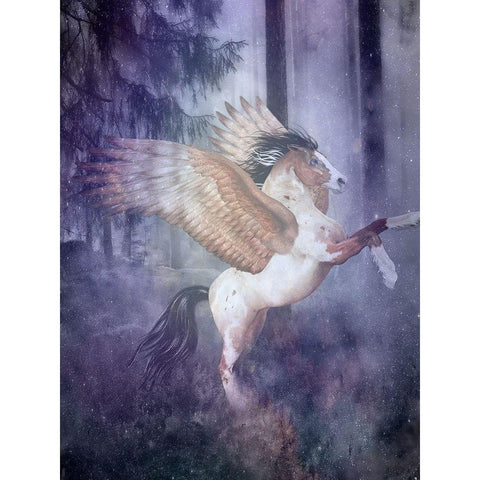 Fantasy 1 Black Modern Wood Framed Art Print by Phillip, Jamie