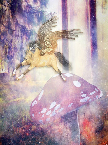 Fantasy 2 Black Ornate Wood Framed Art Print with Double Matting by Phillip, Jamie