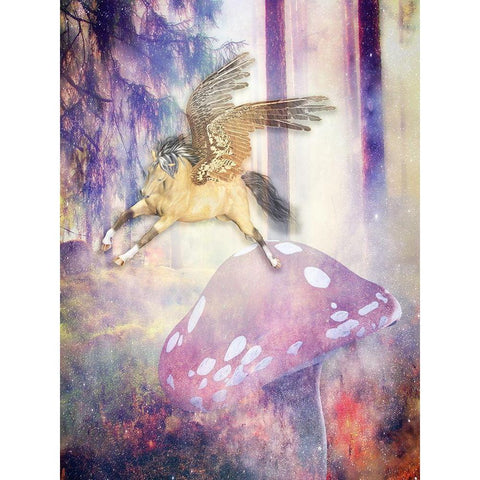 Fantasy 2 Black Modern Wood Framed Art Print by Phillip, Jamie