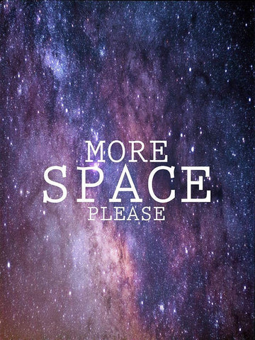 More Space Please Black Ornate Wood Framed Art Print with Double Matting by Phillip, Jamie