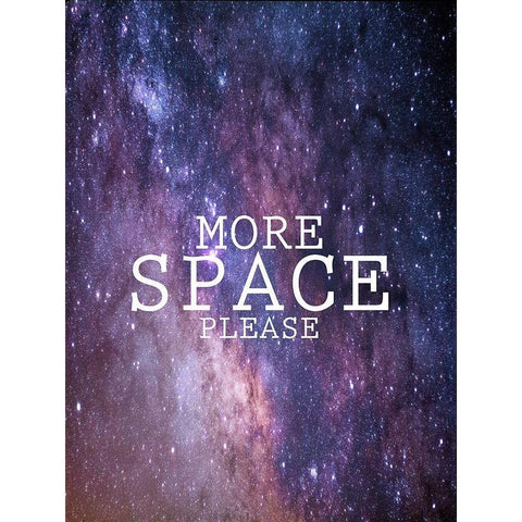 More Space Please Black Modern Wood Framed Art Print with Double Matting by Phillip, Jamie