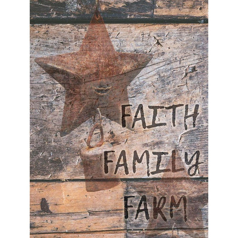 Faith And Farm Black Modern Wood Framed Art Print with Double Matting by Phillip, Jamie