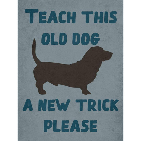 Dog Trick White Modern Wood Framed Art Print by Phillip, Jamie