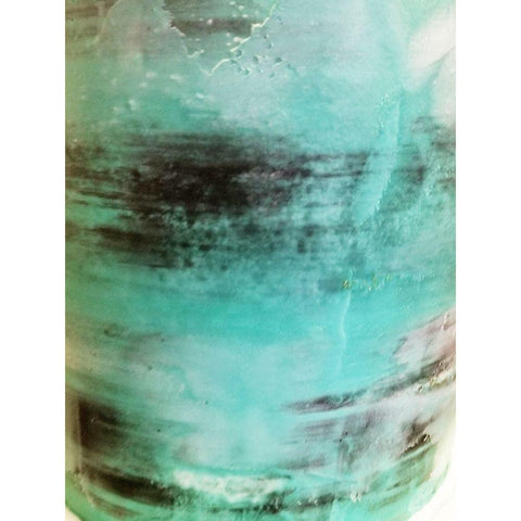 Aqua Cream Black Modern Wood Framed Art Print by Phillip, Jamie
