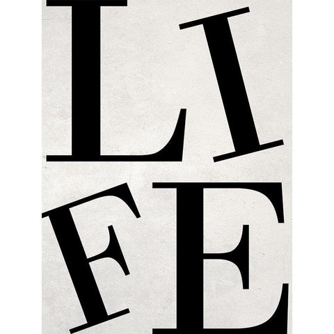 Life Black Modern Wood Framed Art Print with Double Matting by Phillip, Jamie