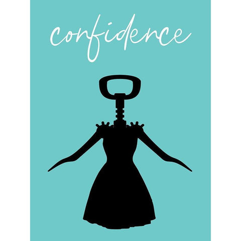 Confidence Black Modern Wood Framed Art Print with Double Matting by Phillip, Jamie