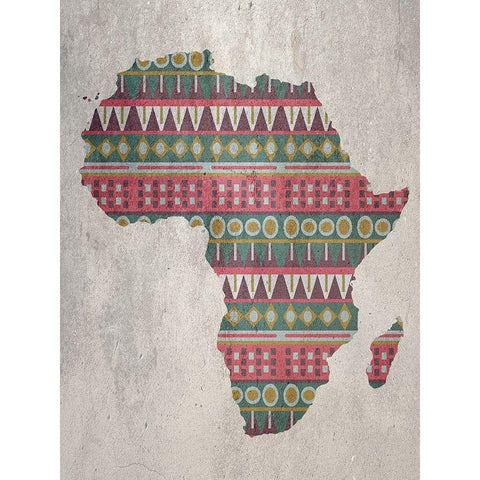 Africa Gold Ornate Wood Framed Art Print with Double Matting by Phillip, Jamie