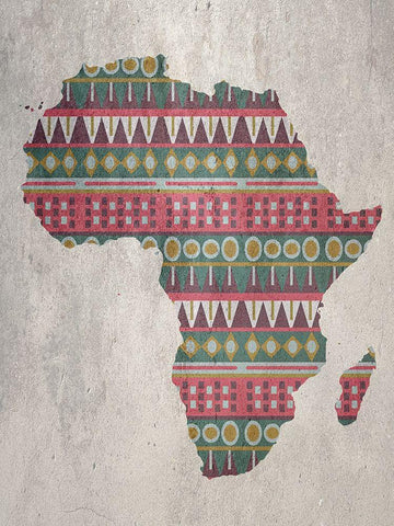 Africa White Modern Wood Framed Art Print with Double Matting by Phillip, Jamie