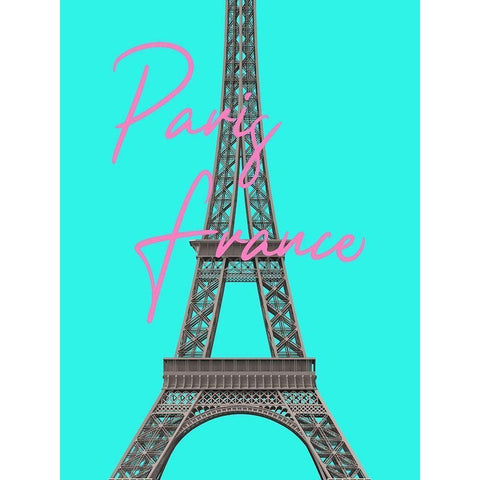 Paris White Modern Wood Framed Art Print by Phillip, Jamie