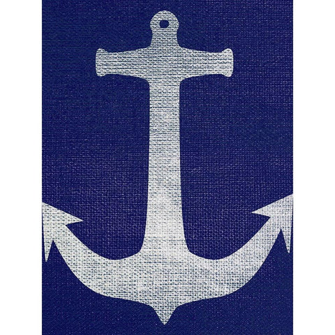 Anchor White Modern Wood Framed Art Print by Phillip, Jamie