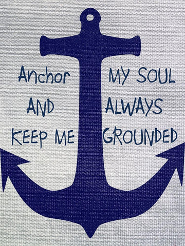 Anchor 2 White Modern Wood Framed Art Print with Double Matting by Phillip, Jamie