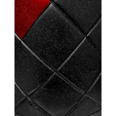 Red Pop Black Modern Wood Framed Art Print with Double Matting by Phillip, Jamie