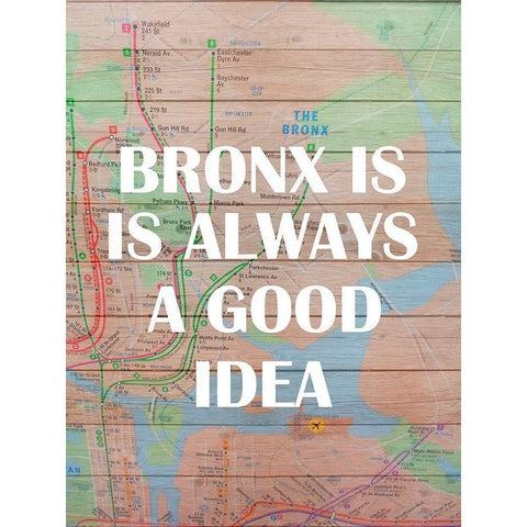 Bronx Train Black Modern Wood Framed Art Print with Double Matting by Phillip, Jamie