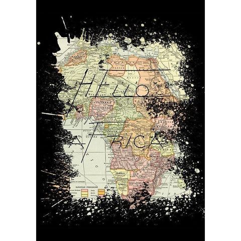 Africa White Modern Wood Framed Art Print by Phillip, Jamie