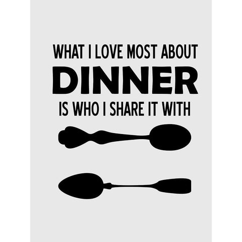 Dinner White Modern Wood Framed Art Print by Phillip, Jamie