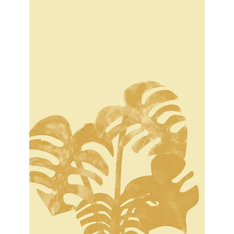 Tropical Fern 2 Black Modern Wood Framed Art Print with Double Matting by Phillip, Jamie