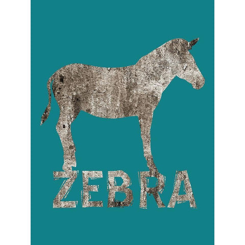 Zebra White Modern Wood Framed Art Print by Phillip, Jamie