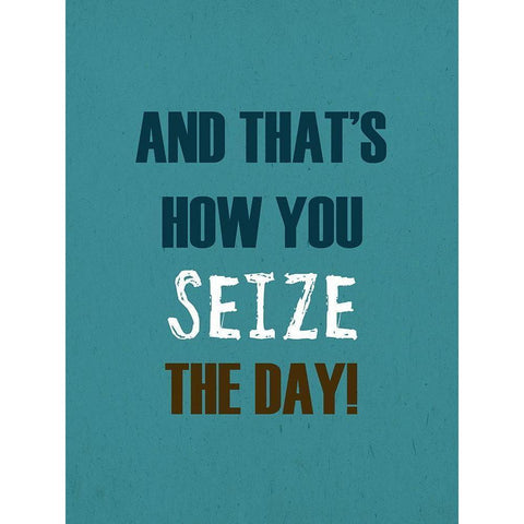 Seize The Day White Modern Wood Framed Art Print by Phillip, Jamie