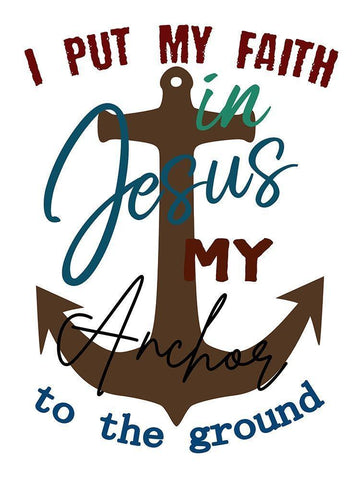 Anchor 2 Black Ornate Wood Framed Art Print with Double Matting by Phillip, Jamie