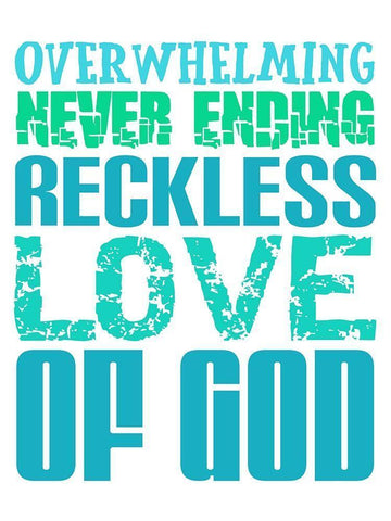 Reckless Love White Modern Wood Framed Art Print with Double Matting by Phillip, Jamie