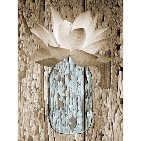 Potted Plant 2 White Modern Wood Framed Art Print by Phillip, Jamie