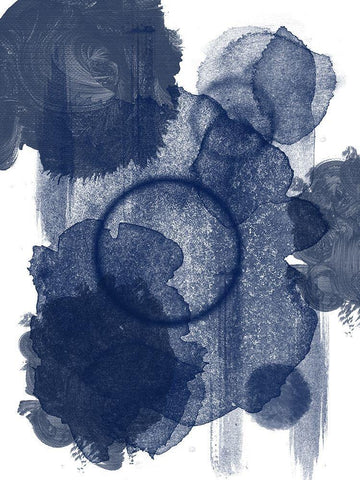 Splended Blue White Modern Wood Framed Art Print with Double Matting by Phillip, Jamie