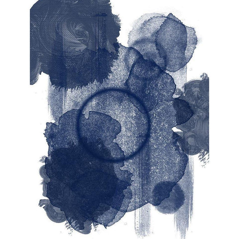 Splended Blue Black Modern Wood Framed Art Print by Phillip, Jamie