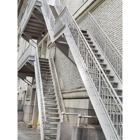 Hansentech 3 White Modern Wood Framed Art Print by Phillip, Jamie