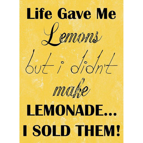 Lemonade White Modern Wood Framed Art Print by Phillip, Jamie