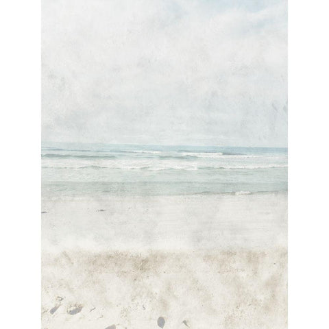 Coastal Calm White Modern Wood Framed Art Print by Phillip, Jamie