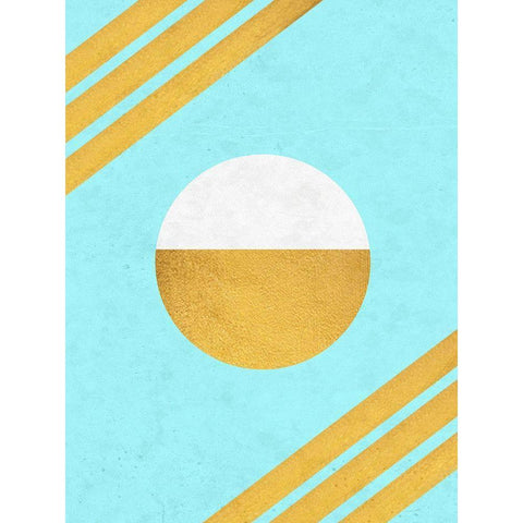 Abstract Geo 3 White Modern Wood Framed Art Print by Phillip, Jamie