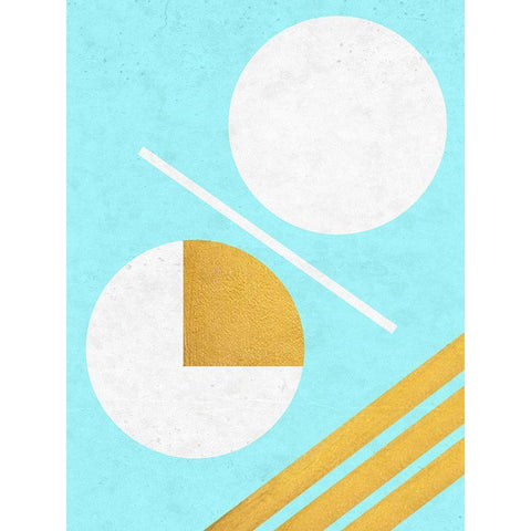 Abstract Geo 4 White Modern Wood Framed Art Print by Phillip, Jamie