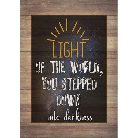 Light Of The World White Modern Wood Framed Art Print by Phillip, Jamie