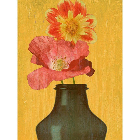 Spring Vase White Modern Wood Framed Art Print by Phillip, Jamie