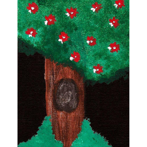 Prosperity Tree Black Modern Wood Framed Art Print by Phillip, Jamie