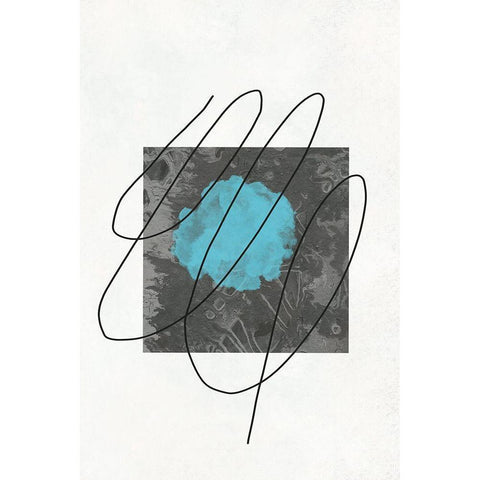 Lined Abstract 2 Gold Ornate Wood Framed Art Print with Double Matting by Phillip, Jamie