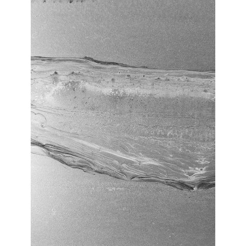 Black Space Line 1 Black Modern Wood Framed Art Print with Double Matting by Phillip, Jamie