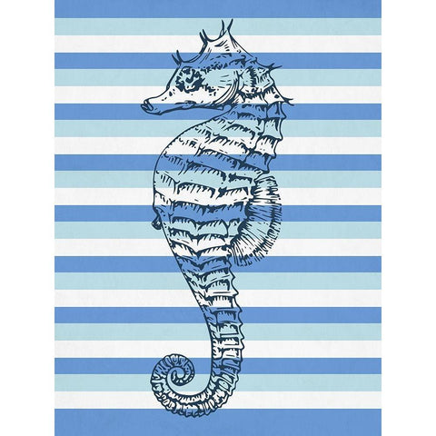 Seahorse 2 White Modern Wood Framed Art Print by Phillip, Jamie