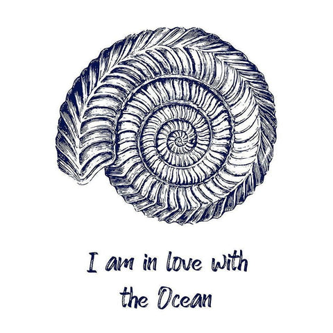 Ocean Love Black Modern Wood Framed Art Print with Double Matting by Phillip, Jamie